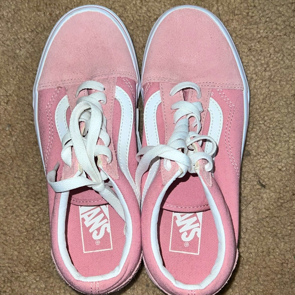 Light pink old school vans
